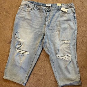 New with Tags Lane Bryant Boyfriend Capri Size 26